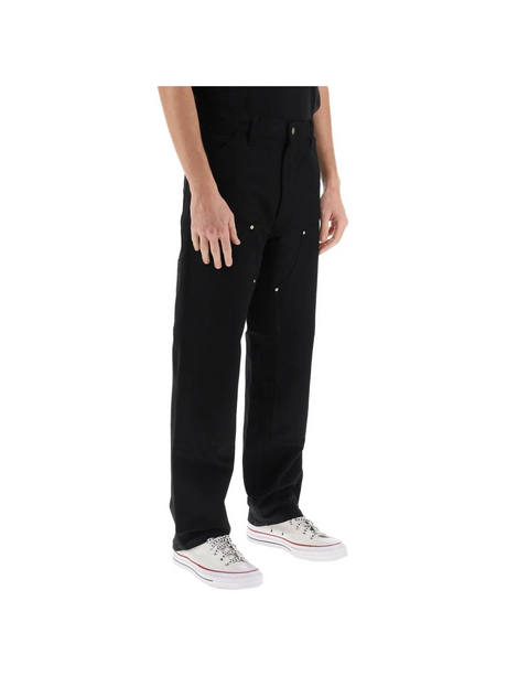 Black Organic Cotton Double Knee Pants CARHARTT WIP JOHN JULIA.