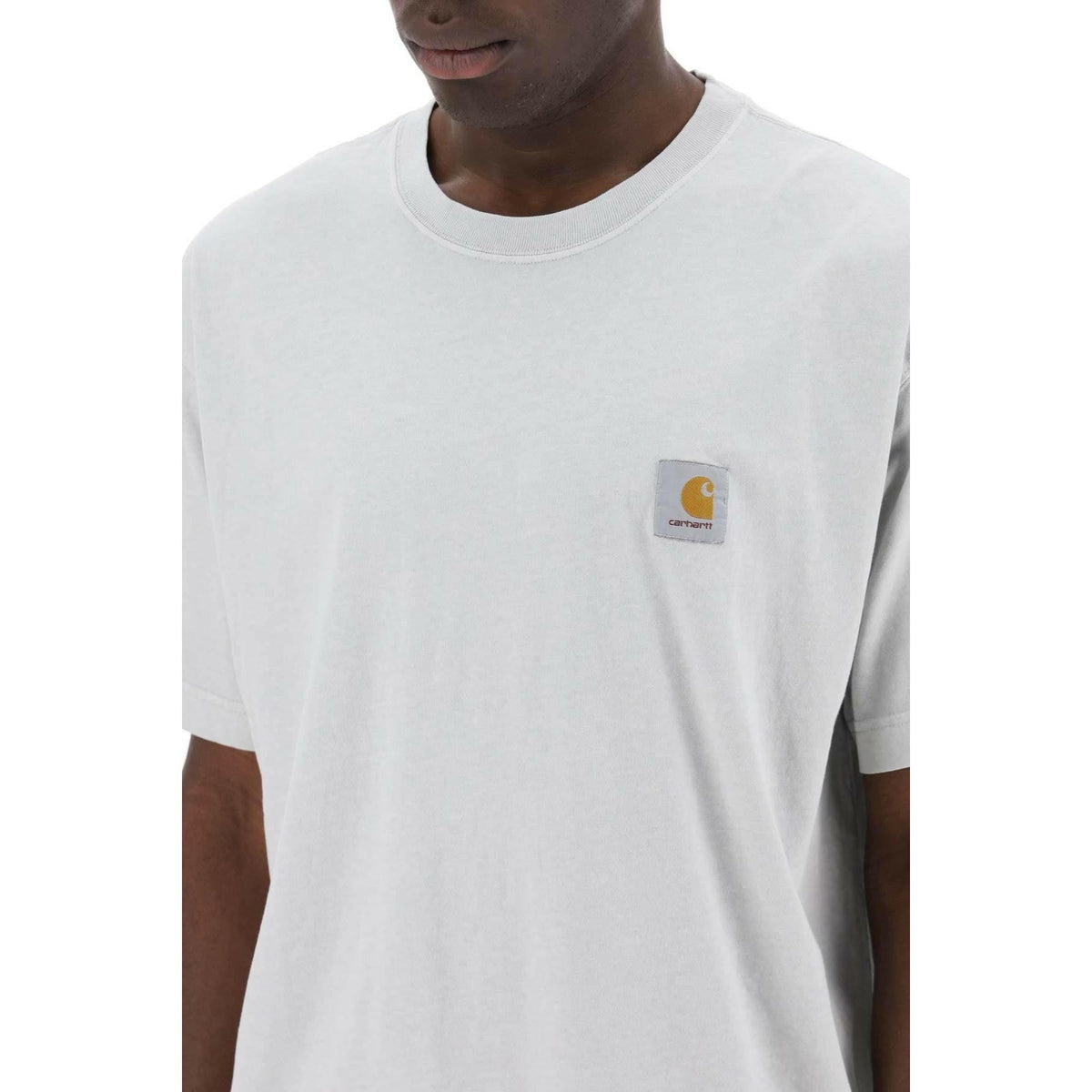 Sonic Silver Lived-In Look Cotton Jersey T-Shirt CARHARTT WIP JOHN JULIA.