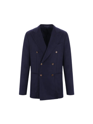 Aida Double-breasted Wool Jacket-CARUSO-JOHN JULIA