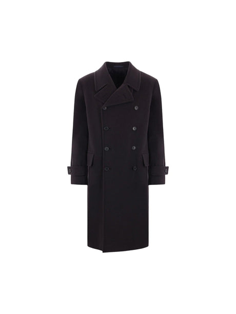 Corsaro Double-breasted Wool and Cashmere Coat-CARUSO-JOHN JULIA