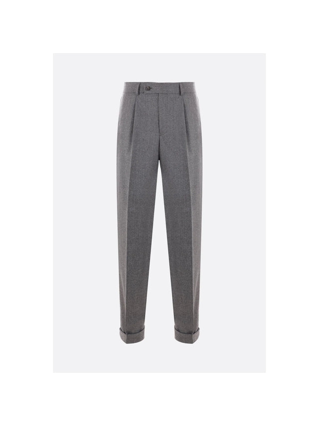 Oberto Wool Trousers-CARUSO-JOHN JULIA