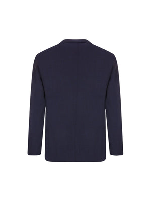 Single-breasted Wool Jacket-CARUSO-JOHN JULIA