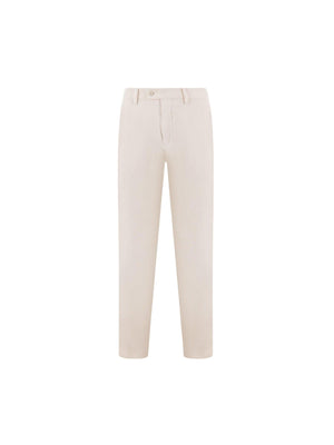 Stretch Washed Cotton Pants-CARUSO-JOHN JULIA