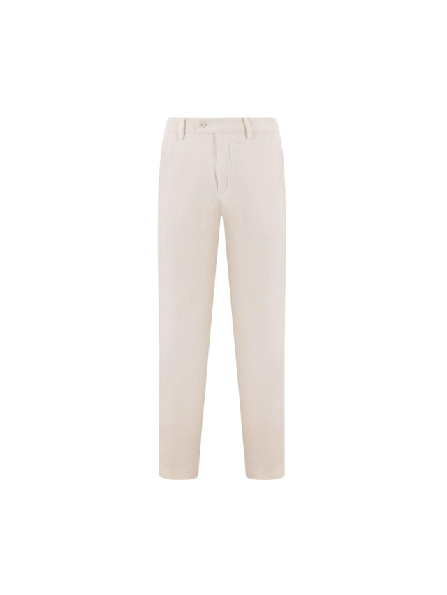 Stretch Washed Cotton Pants-CARUSO-JOHN JULIA