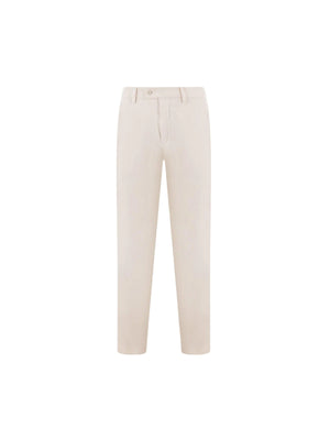 Stretch Washed Cotton Pants-CARUSO-JOHN JULIA