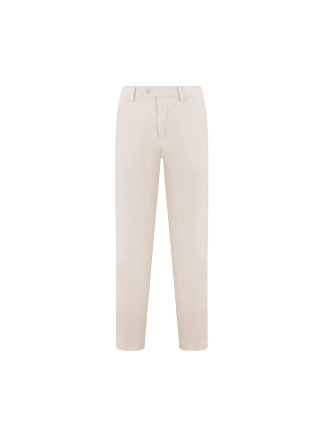 Stretch Washed Cotton Pants-CARUSO-JOHN JULIA