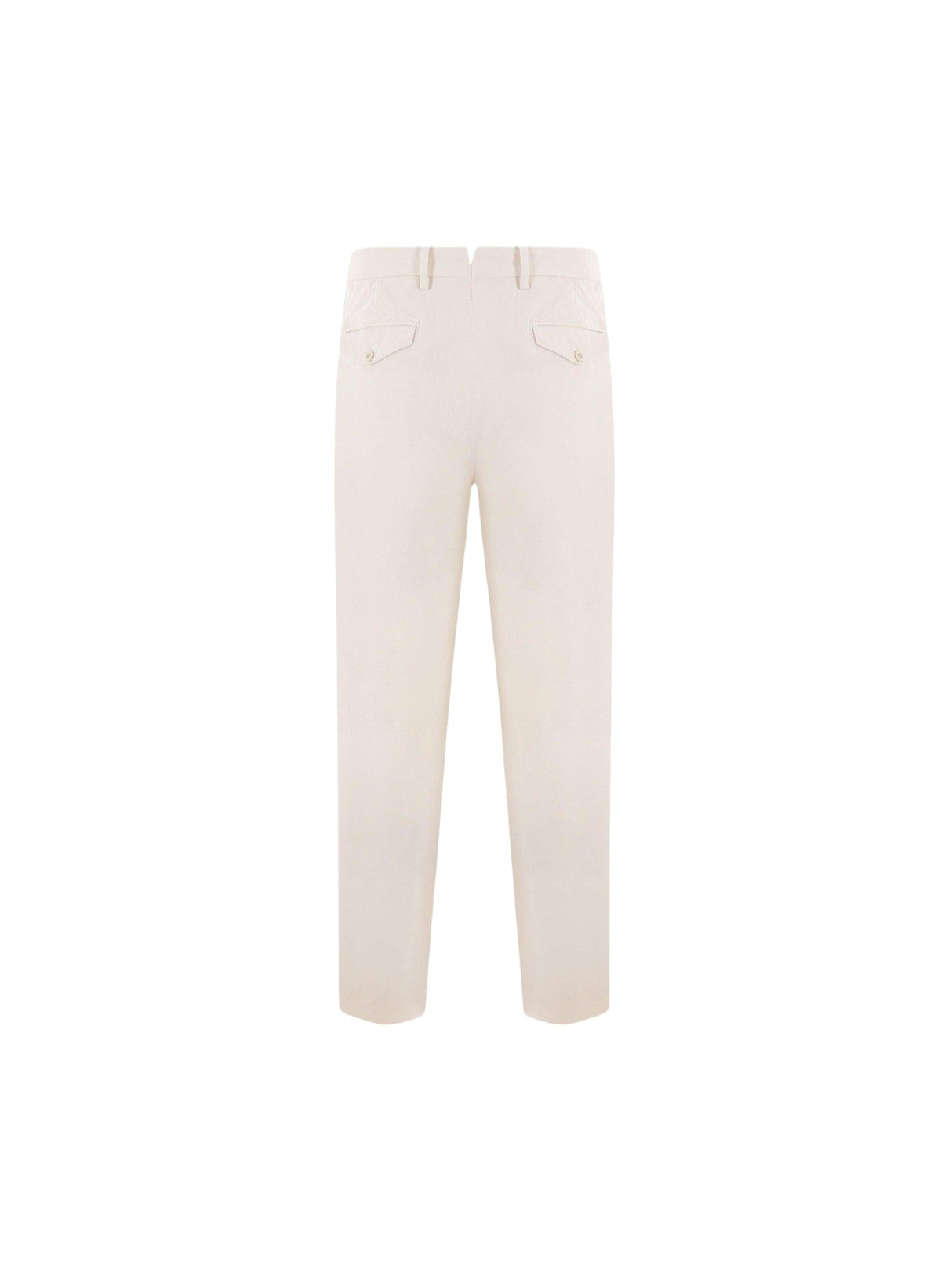 Stretch Washed Cotton Pants-CARUSO-JOHN JULIA