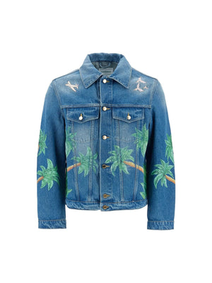 CASABLANCA-Denim Tennis Club Jacket -JOHN JULIA.