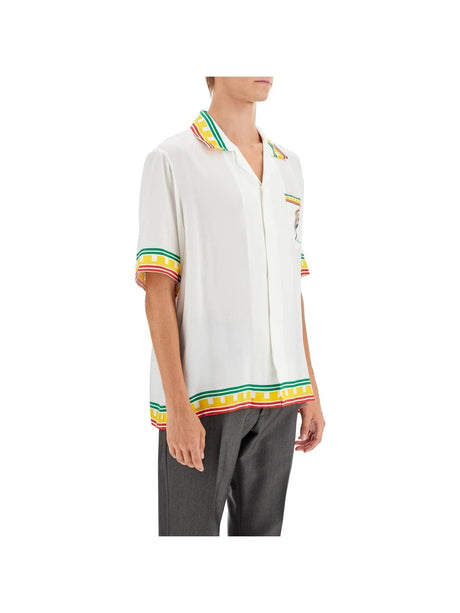 CASABLANCA-Leaning Column Silk Shirt -JOHN JULIA.