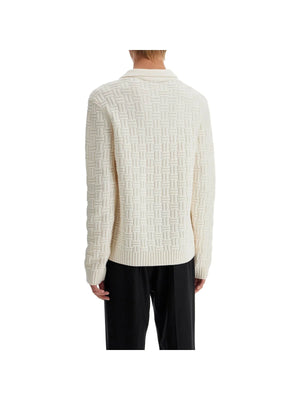 Woolen Polo-style Pullover