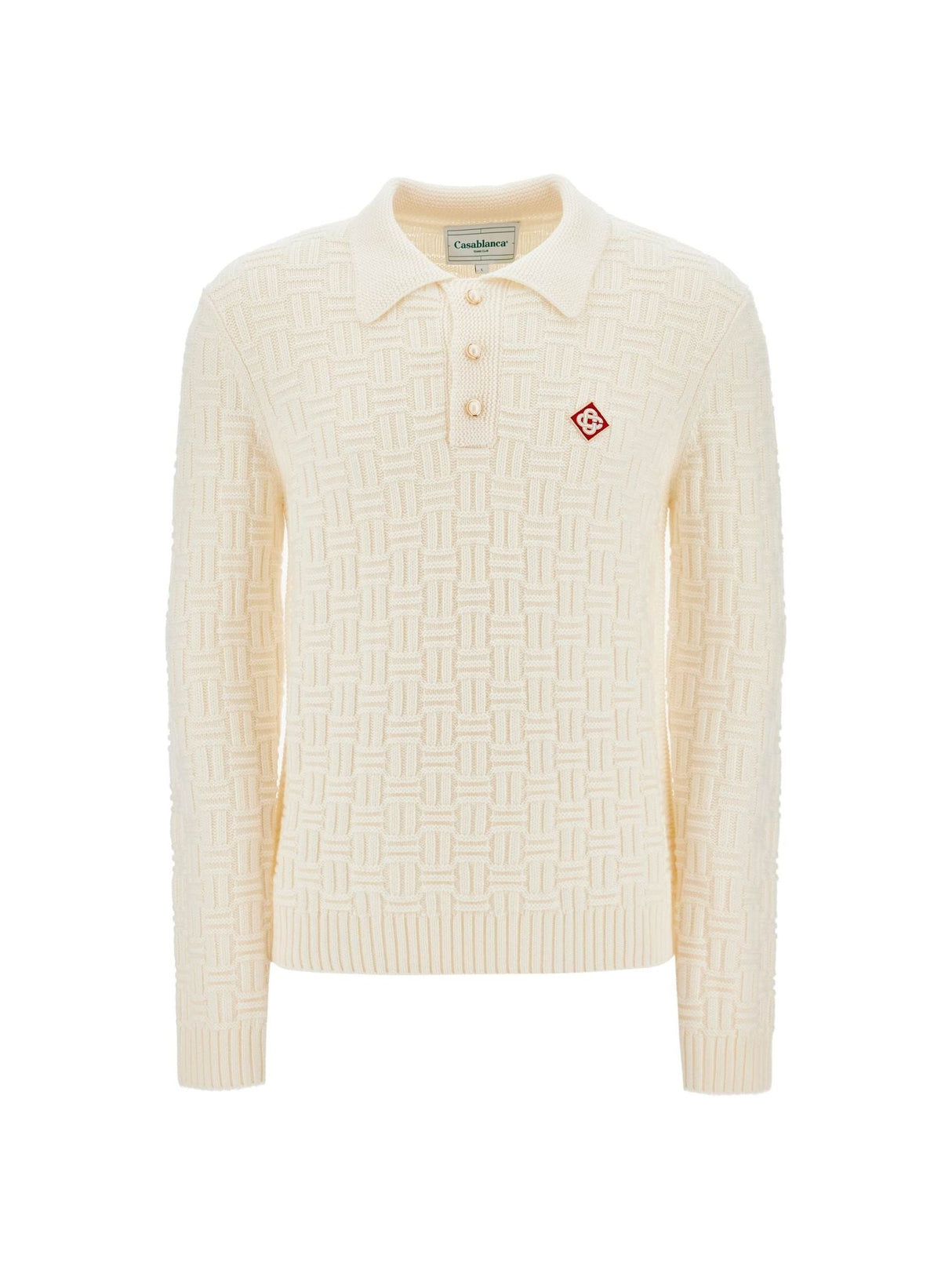 Woolen Polo-style Pullover