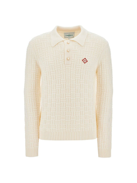 Woolen Polo-style Pullover