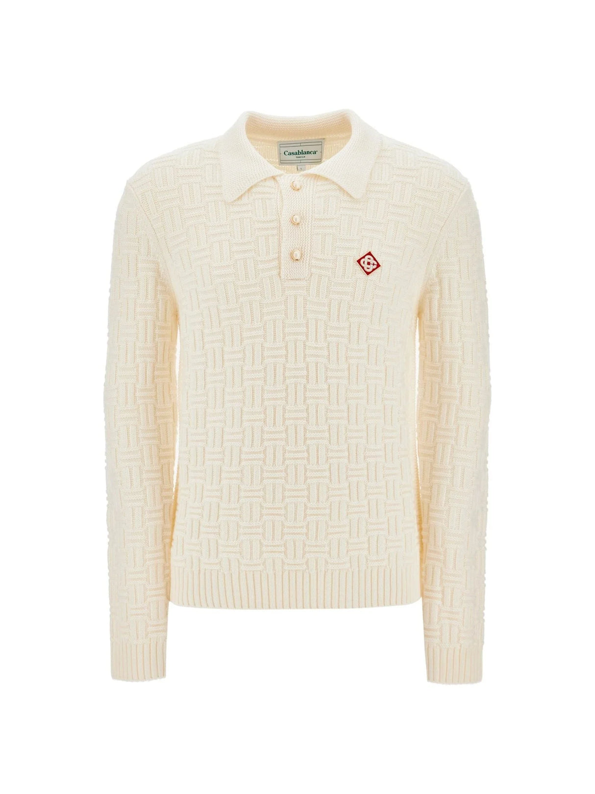 Woolen Polo-style Pullover