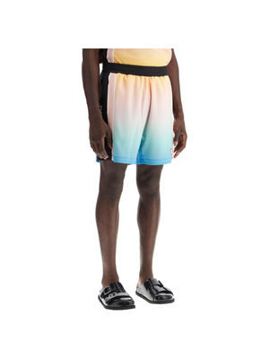 Pastel Gradient Football Bermuda Shorts.