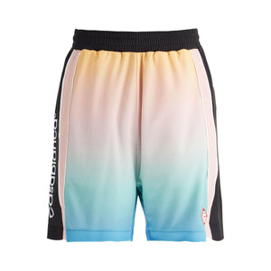 Pastel Gradient Football Bermuda Shorts.