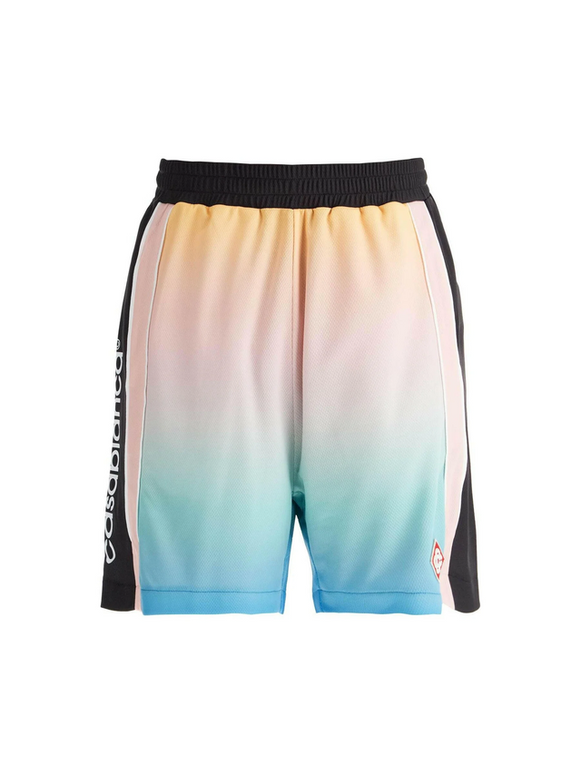 Pastel Gradient Football Bermuda Shorts.