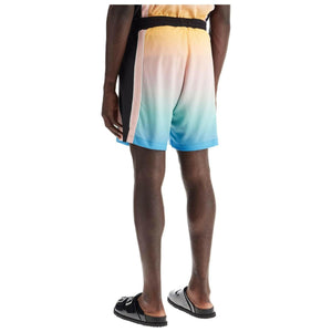 Pastel Gradient Football Bermuda Shorts.