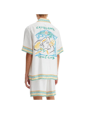 Silk Crayon Temple Tennis Club Shirt