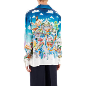 CASABLANCA-The Road to Knowledge Silk Shirt -JOHN JULIA.