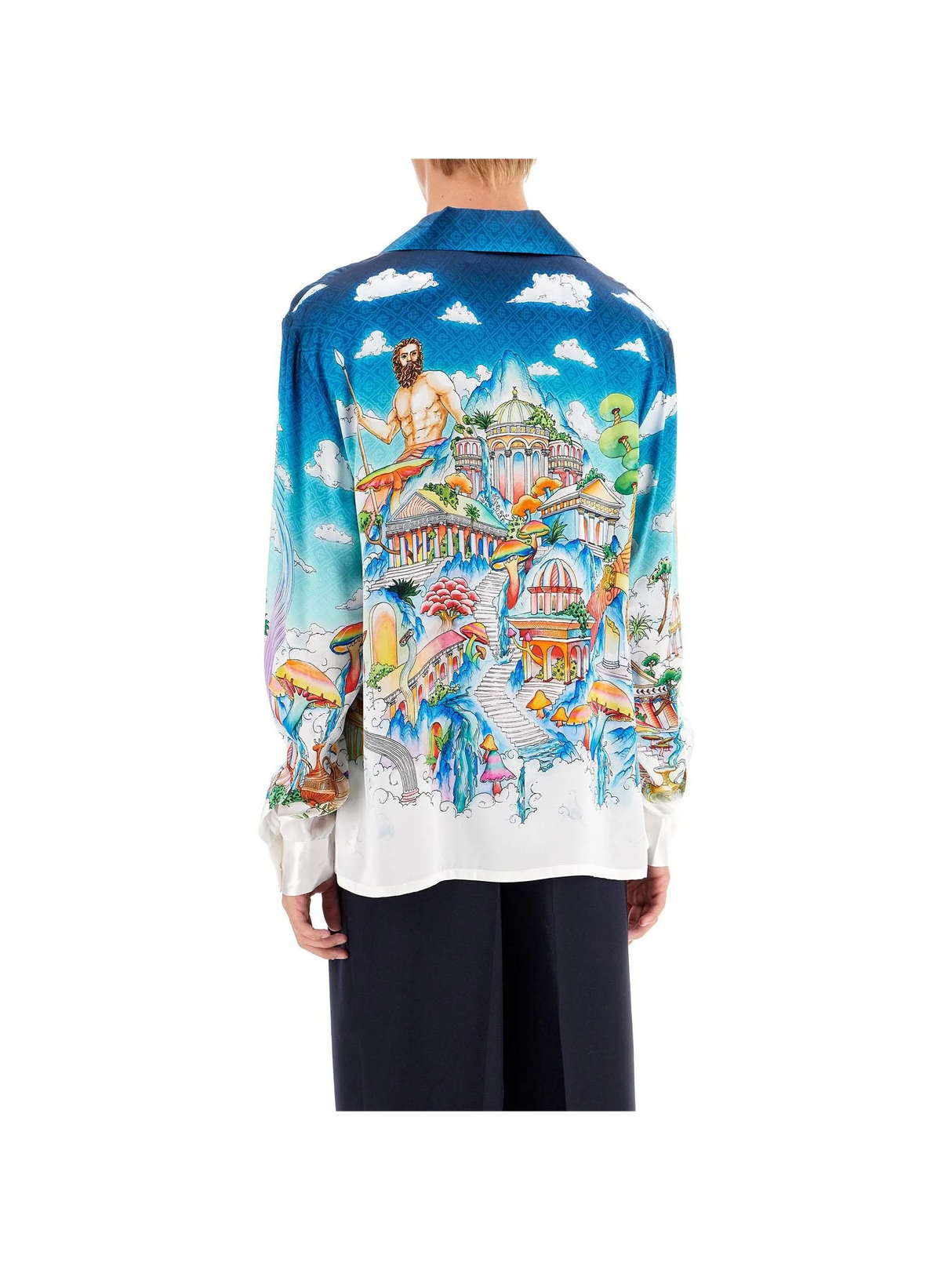 CASABLANCA-The Road to Knowledge Silk Shirt -JOHN JULIA.