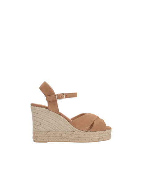 Blaudell Suede Wedge Sandals-CASTAÑER-JOHN JULIA