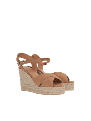 Blaudell Suede Wedge Sandals-CASTAÑER-JOHN JULIA