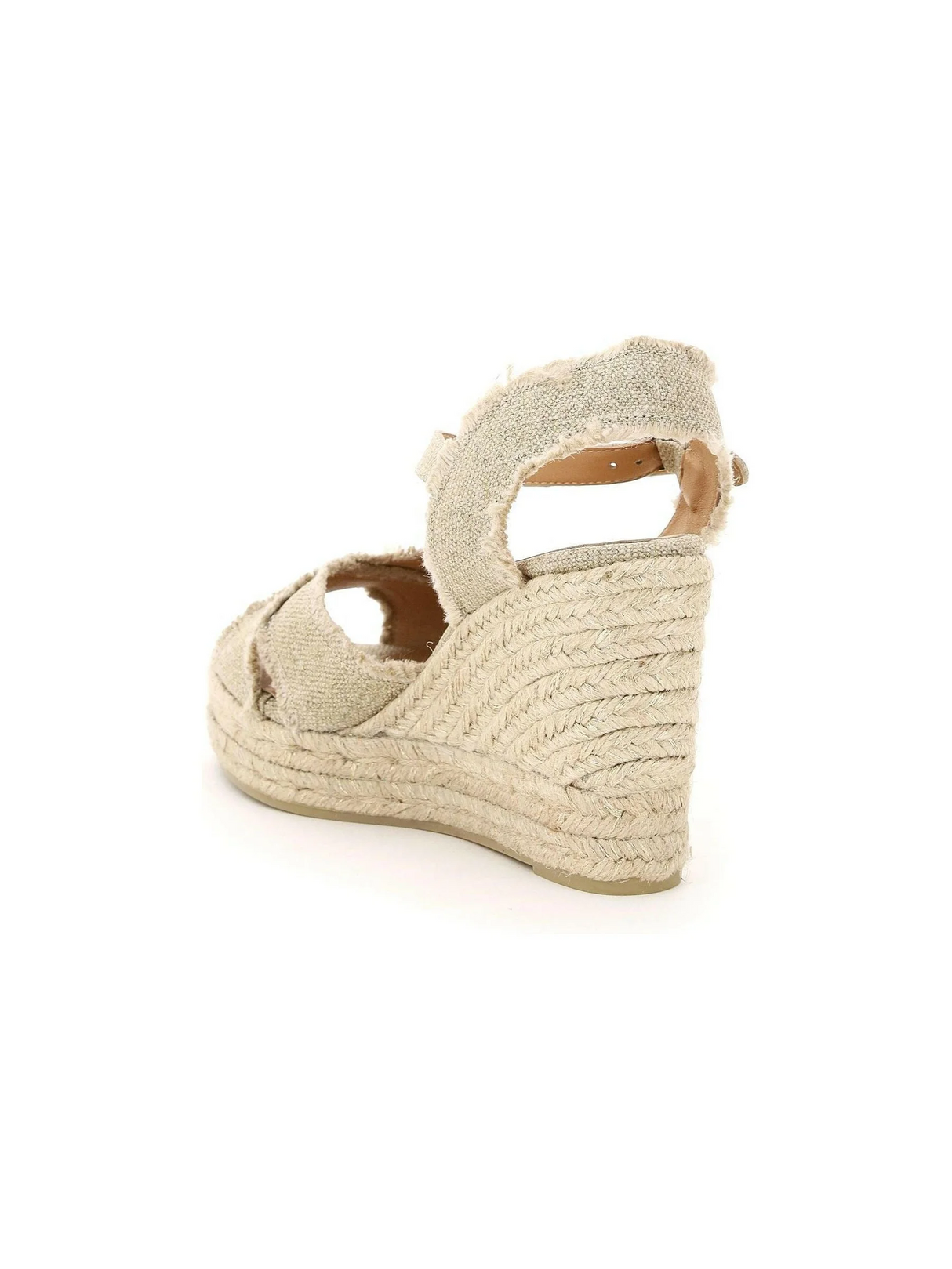 Lurex Bromelia Linen Wedge Sandals CASTANER JOHN JULIA.