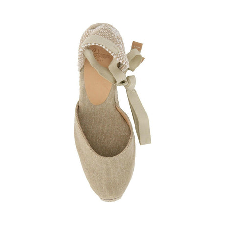 Neutral Cotton Carina Wedge Espadrilles CASTANER JOHN JULIA.