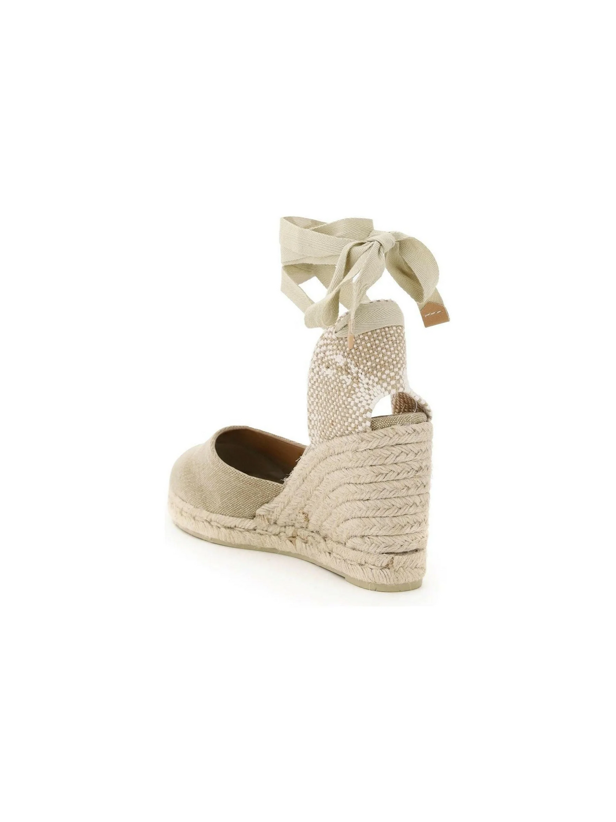 Neutral Cotton Carina Wedge Espadrilles CASTANER JOHN JULIA.