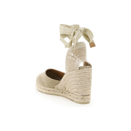 Neutral Cotton Carina Wedge Espadrilles CASTANER JOHN JULIA.