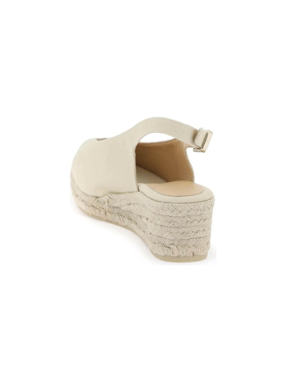 Neutrals Organic Cotton Square Toe Dosalia Espadrilles CASTANER JOHN JULIA.