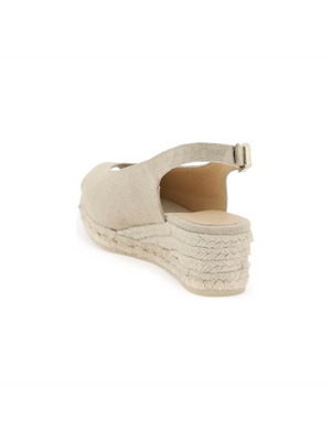 Beige Organic Cotton Canvas Dosalia Espadrilles CASTANER JOHN JULIA.