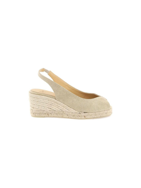 Organic Cotton Canvas Open Toe Dosalia Espadrilles CASTANER JOHN JULIA.