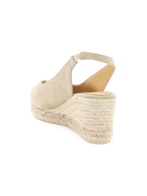 Organic Cotton Canvas Open Toe Dosalia Espadrilles CASTANER JOHN JULIA.