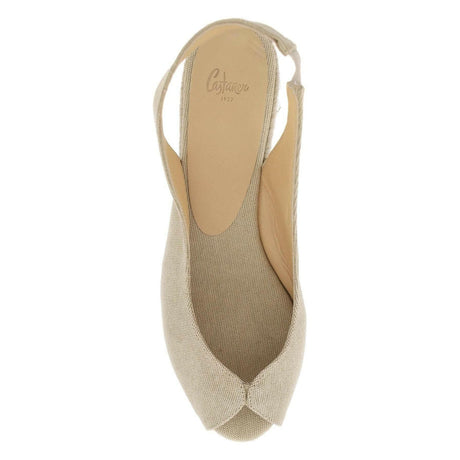 Organic Cotton Canvas Open Toe Dosalia Espadrilles CASTANER JOHN JULIA.