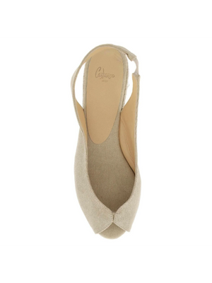 Organic Cotton Canvas Open Toe Dosalia Espadrilles CASTANER JOHN JULIA.