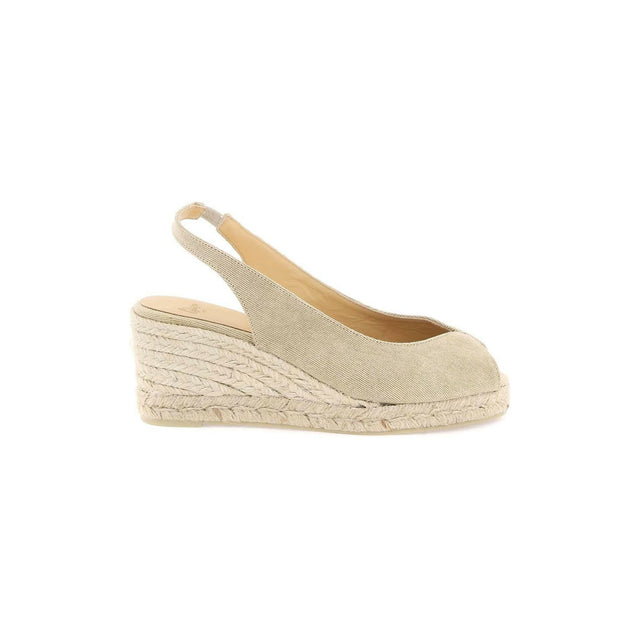 Organic Cotton Canvas Open Toe Dosalia Espadrilles CASTANER JOHN JULIA.