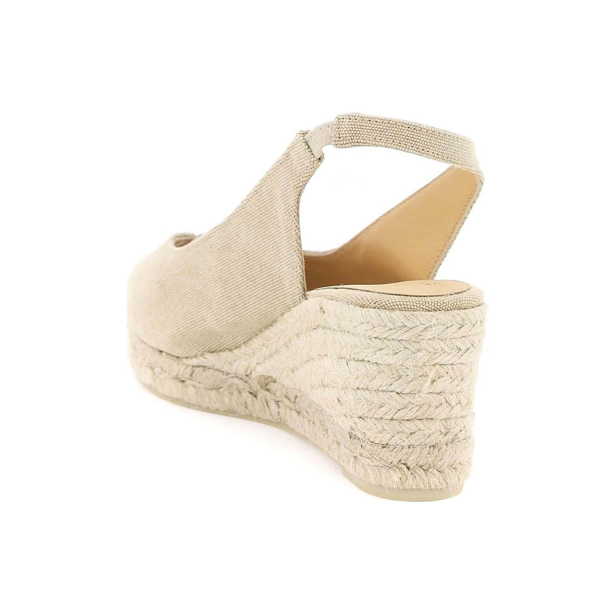 Organic Cotton Canvas Open Toe Dosalia Espadrilles CASTANER JOHN JULIA.