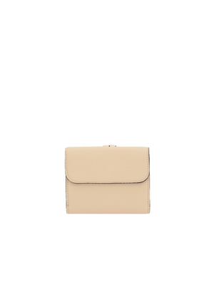 Alphabet Grainy Leather Tri-Fold Wallet-CHLOÉ-JOHN JULIA