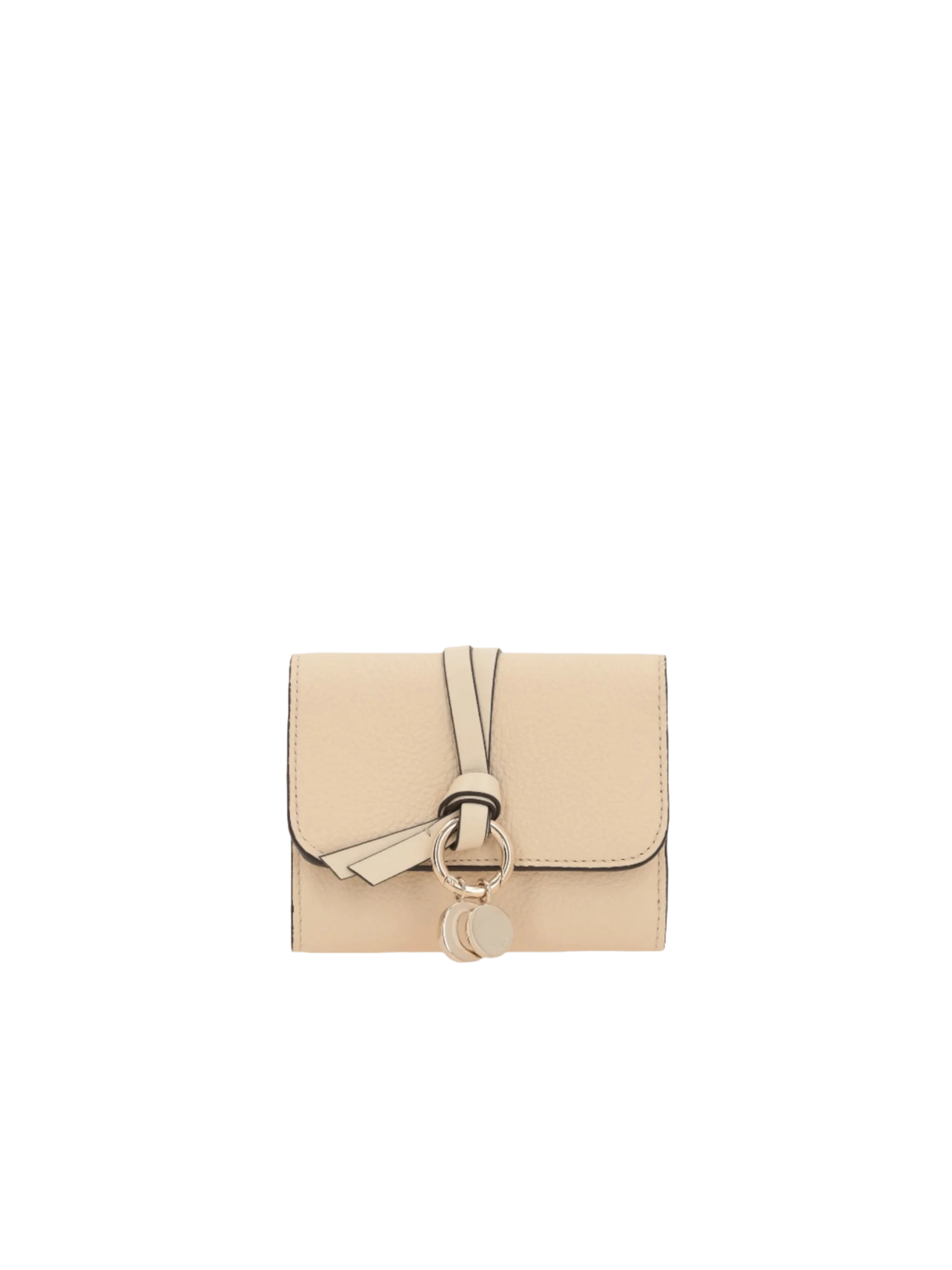 Alphabet Grainy Leather Tri-Fold Wallet-CHLOÉ-JOHN JULIA