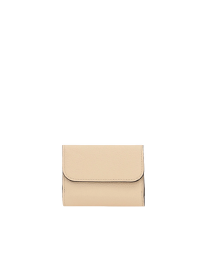 Alphabet Mini Grainy Leather Tri-Fold Wallet-CHLOÉ-JOHN JULIA