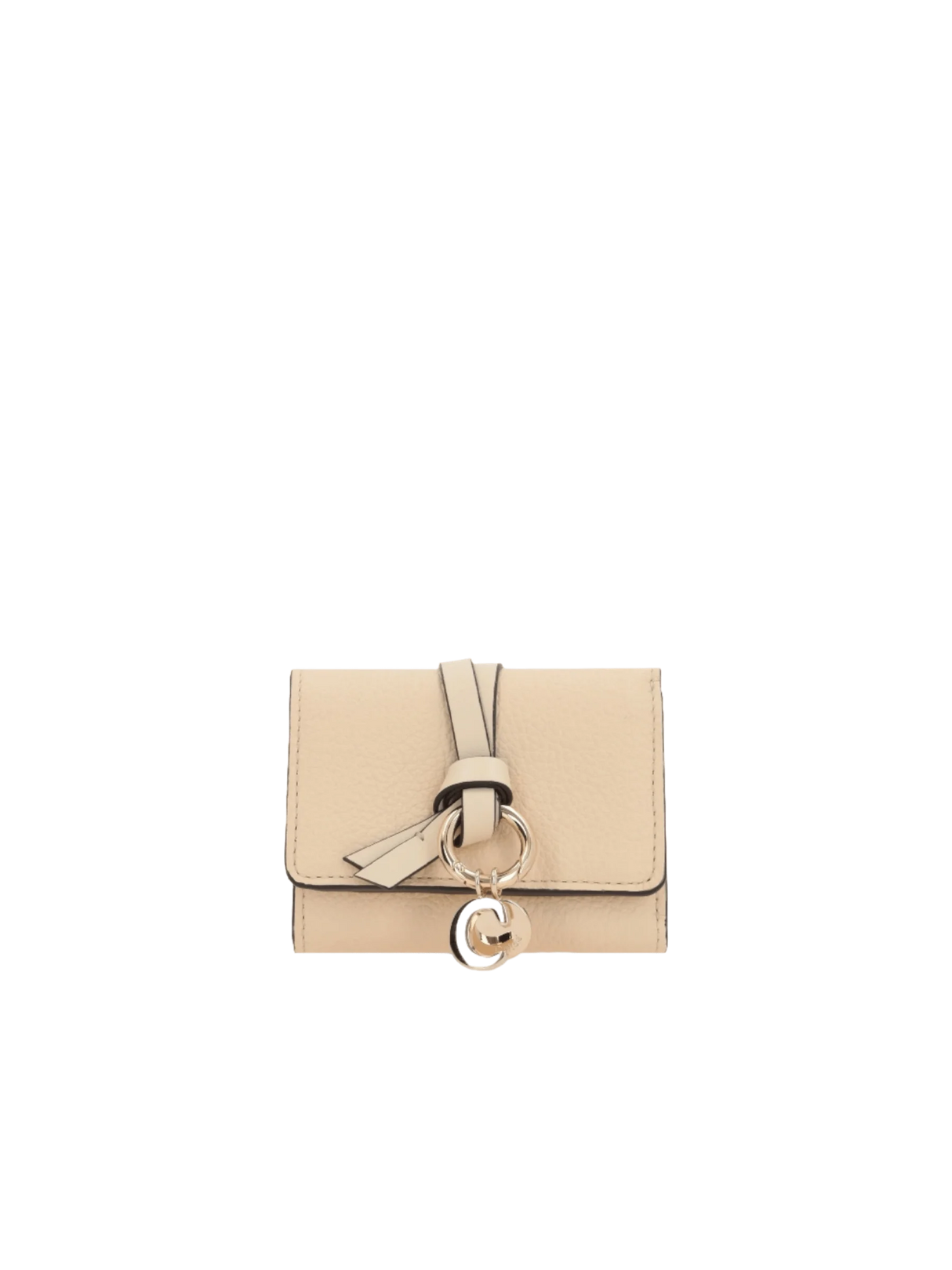 Alphabet Mini Grainy Leather Tri-Fold Wallet-CHLOÉ-JOHN JULIA