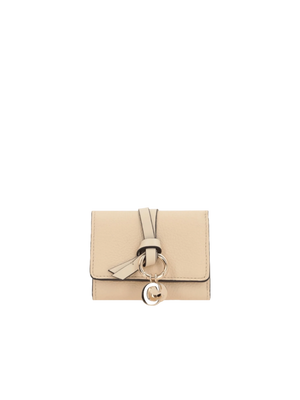 Alphabet Mini Grainy Leather Tri-Fold Wallet-CHLOÉ-JOHN JULIA