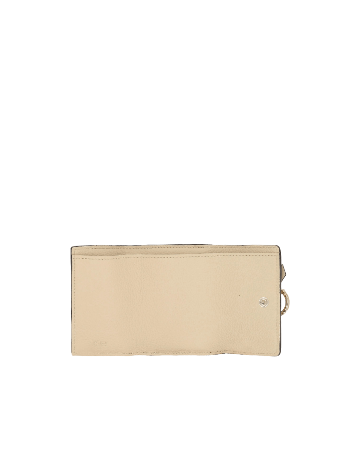 Alphabet Mini Grainy Leather Tri-Fold Wallet-CHLOÉ-JOHN JULIA