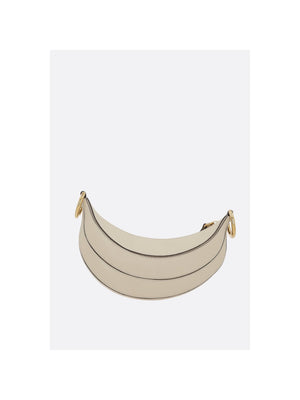 CHLOÉ-Banana Grainy Leather Shoulder Bag-JOHN JULIA