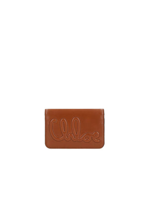 CHLOÉ-C Glossy Leather Wallet-JOHN JULIA