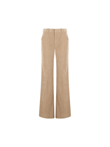 Corduroy Flared Pants-CHLOÉ-JOHN JULIA