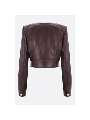 Cropped Chasseur Jacket In Leather-CHLOÉ-JOHN JULIA