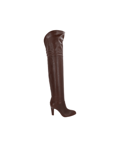 Eve Vintage Leather Over-the-Knee Boots-CHLOÉ-JOHN JULIA