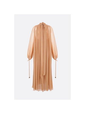 CHLOÉ-Georgette Long Dress-JOHN JULIA